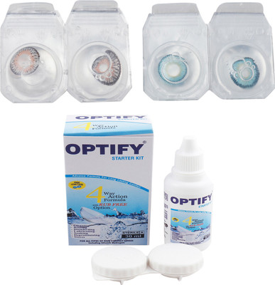 Optify Combo Pack Monthly Color Contact Lens (Zero Power, Grey-Aqua , Pack of 2) Monthly Contact Lens(1, Grey-Aqua, Pack of 2)
Optify Combo Pack Monthly Color Contact Lens (Zero Power, Grey-Aqua , Pack of 2) Monthly Contact Lens(1, Grey-Aqua, Pack of 2)
