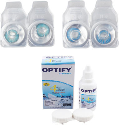 Optify Combo Pack Monthly Color Contact Lens (Zero Power, Aqua-Aquablue, Pack of 2) Monthly Contact Lens(1, Aqua-Aquablue, Pack of 2)
Optify Combo Pack Monthly Color Contact Lens (Zero Power, Aqua-Aquablue, Pack of 2) Monthly Contact Lens(1, Aqua-Aquablue, Pack of 2)