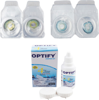 Optify Combo Pack Monthly Color Contact Lens (Zero Power, Dark Green-Aqua , Pack of 2) Monthly Contact Lens(1, Dark Green-Aqua, Pack of 2)
Optify Combo Pack Monthly Color Contact Lens (Zero Power, Dark Green-Aqua , Pack of 2) Monthly Contact Lens(1, Dark Green-Aqua, Pack of 2)