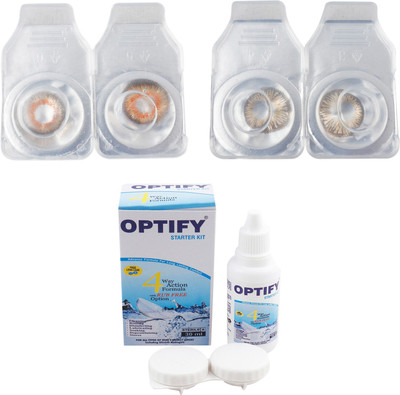 Optify Combo Pack Monthly Color Contact Lens (Zero Power, Honey-Light Honey , Pack of 2) Monthly Contact Lens(1, Honey-Light Honey, Pack of 2)
Optify Combo Pack Monthly Color Contact Lens (Zero Power, Honey-Light Honey , Pack of 2) Monthly Contact Lens(1, Honey-Light Honey, Pack of 2)