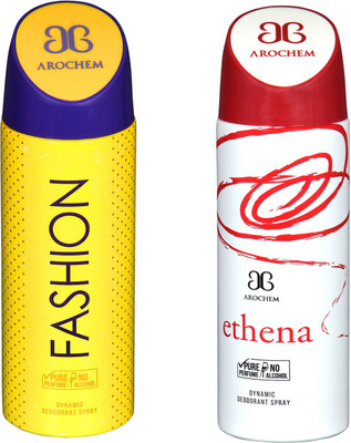 arochem FASHION & ETHENA DYNAMIC DEODORANT SPRAY FOR DYNAMIC NO ALCOHOL Body Spray - For Men & Women(400 ml, Pack of 2)
arochem FASHION & ETHENA DYNAMIC DEODORANT SPRAY FOR DYNAMIC NO ALCOHOL Body Spray - For Men & Women(400 ml, Pack of 2)