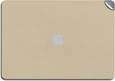 GADGETS WRAP GW-41607 Cream Leather Skin Top Vinyl Laptop Decal 13