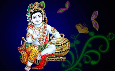 Aabhaas Krishna Wall Poster Fine Art Print(12 inch X 18 inch, Rolled)