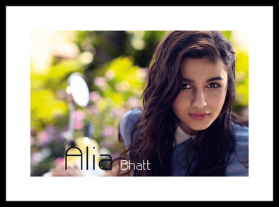 Aabhaas Alia Bhatt Wall Poster Fine Art Print(12 inch X 18 inch, Rolled)