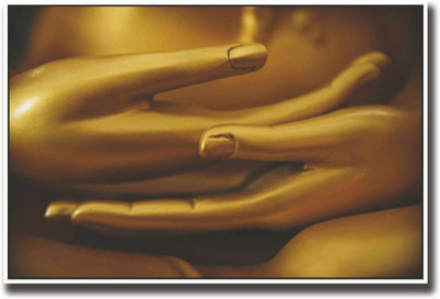 Aabhaas Buddha Wall Poster Fine Art Print(12 inch X 18 inch, Rolled)
