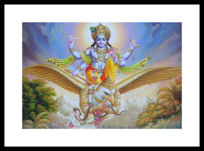 Aabhaas Vishnu Wall Poster Fine Art Print(12 inch X 18 inch, Rolled)