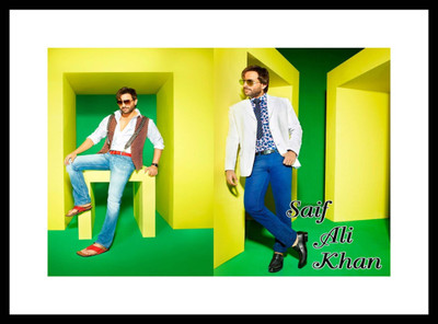 Aabhaas Saif Ali Khan Wall Poster Fine Art Print(12 inch X 18 inch, Rolled)