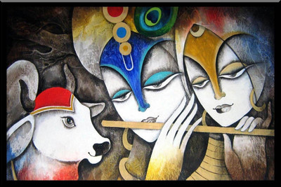 Aabhaas Krishna Wall Poster Fine Art Print(12 inch X 18 inch, Rolled)