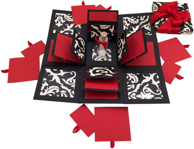 Crack of Dawn Crafts 3 Layered All Occasion Explosion Box With Message In A Bottle - Damask Love Greeting Card(Multicolor, Pack of 1)
Crack of Dawn Crafts 3 Layered All Occasion Explosion Box With Message In A Bottle - Damask Love Greeting Card(Multicolor, Pack of 1)