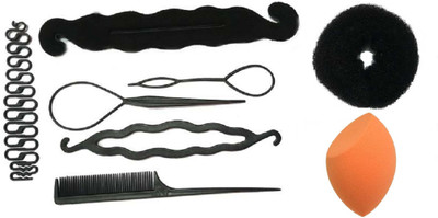 Bella Hararo 8pc Set Juda Maker+ Heart shape donut + Braid maker + Hair Styling Tool Combo & Half Cut Makeup Foundation Sponge Puff(Set of 8)
Bella Hararo 8pc Set Juda Maker+ Heart shape donut + Braid maker + Hair Styling Tool Combo & Half Cut Makeup Foundation Sponge Puff(Set of 8)