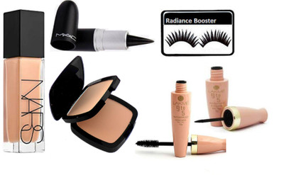 radiance booster Eyelashes & Nars All Day Luminous Weightless Foundation & Two Way Compact & Stick Kajal & Lakme 9 to 5 Eyeliner+Mascara(Set of 6)
radiance booster Eyelashes & Nars All Day Luminous Weightless Foundation & Two Way Compact & Stick Kajal & Lakme 9 to 5 Eyeliner+Mascara(Set of 6)