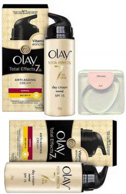 Ultimate silicon puff, olay total effect 7 in one anti-ageing cream normal pack of 2(Set of 3)
Ultimate silicon puff, olay total effect 7 in one anti-ageing cream normal pack of 2(Set of 3)