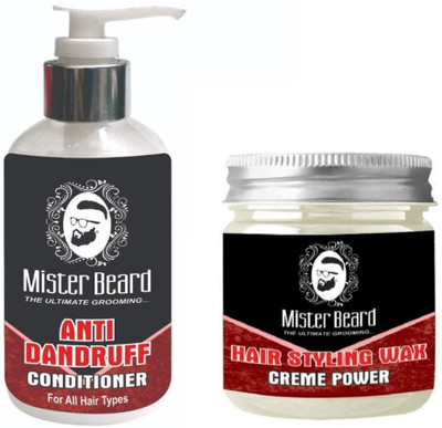 MISTER BEARD Anti Dandruff Conditioner 200ml WITH Hair Styling Wax 100gm(Set of 2)
MISTER BEARD Anti Dandruff Conditioner 200ml WITH Hair Styling Wax 100gm(Set of 2)