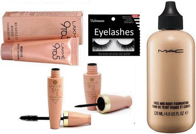 Ultimate Eyelashes,Lakme 9 to 5 Eyeliner & Mascara with Mousse Foundation , Face&Body Foundation(Set of 5)
Ultimate Eyelashes,Lakme 9 to 5 Eyeliner & Mascara with Mousse Foundation , Face&Body Foundation(Set of 5)