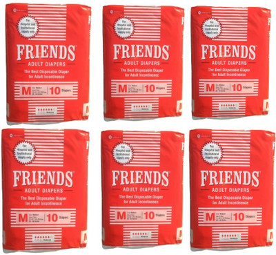 Friends Adult Diaper Hospital - Medium for weist size 28-44 inches Adult Diapers - M(60 Pieces)
Friends Adult Diaper Hospital - Medium for weist size 28-44 inches Adult Diapers - M(60 Pieces)