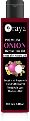 ORAYA Hair Food Onion Hair Growth Oil - Nourishing Hair Fall Treatment with 100% Real Onion Extract, Argan Oil, Jojoba Oil, Bhringraj, Shea Butter, Mango Butter and More - Intensive Hair Fall Dandruff Treatment Hair Oil (100 ml) Hair Oil (100 ml Hair Oil(
ORAYA Hair Food Onion Hair Growth Oil - Nourishing Hair Fall Treatment with 100% Real Onion Extract, Argan Oil, Jojoba Oil, Bhringraj, Shea Butter, Mango Butter and More - Intensive Hair Fall Dandruff Treatment Hair Oil (100 ml) Hair Oil (100 ml Hair Oil(
