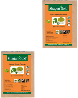 shagun gold Pure Organic Henna powder For hair & hand 200gm(200 g)