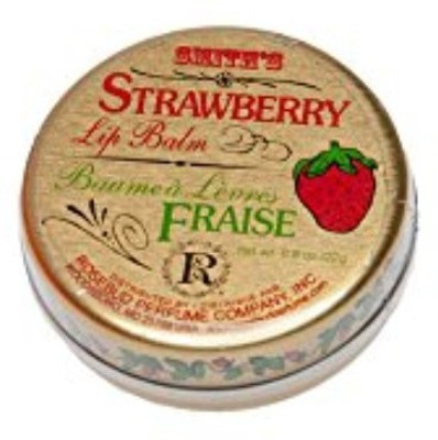 Rosebud Strawberry Lip Balm Tin, 0.8 Ounce NA(Pack of: 1, 2 g)