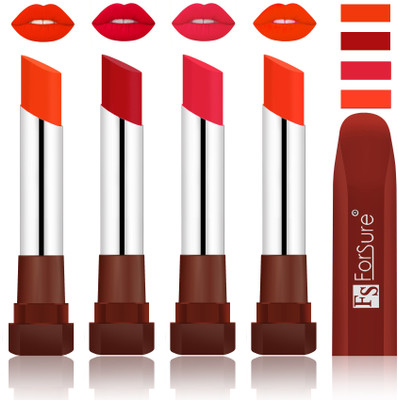 Forsure New & Improved Stylish English Lipsticks(Nude, Bright Red, Baby Pink, Nude)
Forsure New & Improved Stylish English Lipsticks(Nude, Bright Red, Baby Pink, Nude)