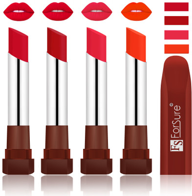 Forsure New & Improved Stylish English Lipsticks(Red, Bright Red, Baby Pink, Nude)
Forsure New & Improved Stylish English Lipsticks(Red, Bright Red, Baby Pink, Nude)