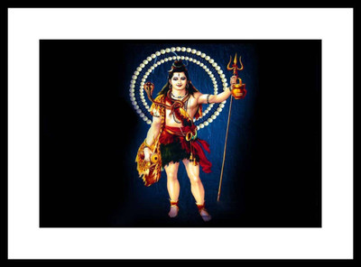 Aabhaas Shiva Wall Poster Fine Art Print(12 inch X 18 inch, Rolled)