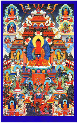 Aabhaas Buddha Wall Poster Fine Art Print(12 inch X 18 inch, Rolled)