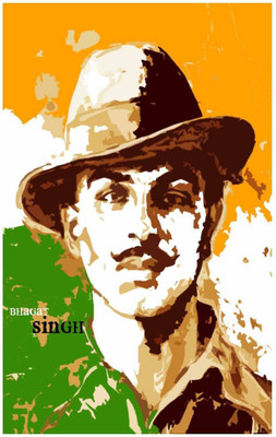 Aabhaas Bhagat Singh Wall Poster Fine Art Print(12 inch X 18 inch, Rolled)