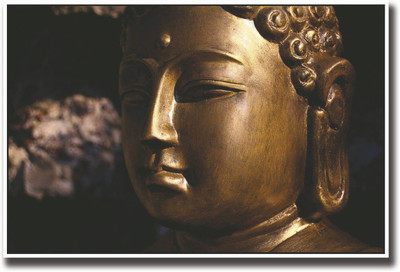 Aabhaas Buddha Wall Poster Fine Art Print(12 inch X 18 inch, Rolled)