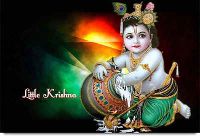 Aabhaas Krishna Wall Poster Fine Art Print(12 inch X 18 inch, Rolled)