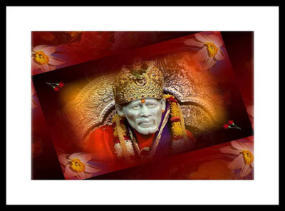 Aabhaas Sai Baba Wall Poster Fine Art Print(12 inch X 18 inch, Rolled)