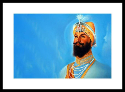 Aabhaas Guru Gobind Singh Ji Wall Poster Fine Art Print(12 inch X 18 inch, Rolled)