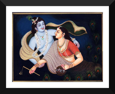 Aabhaas Radha Krishna Wall Poster Fine Art Print(12 inch X 18 inch, Rolled)