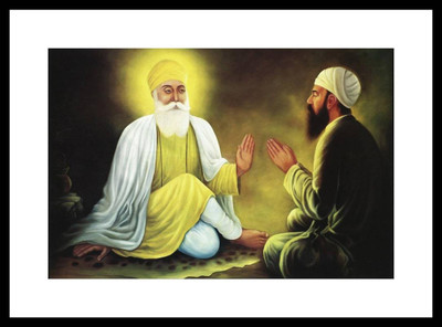 Aabhaas Guru Nanak Wall Poster Fine Art Print(12 inch X 18 inch, Rolled)