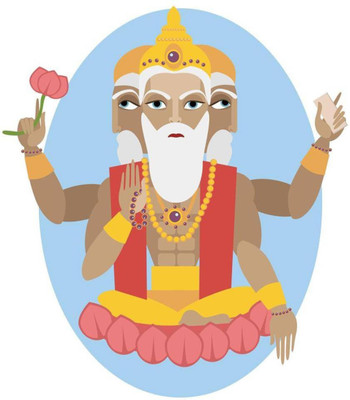 Aabhaas Brahma Wall Poster Fine Art Print(12 inch X 18 inch, Rolled)