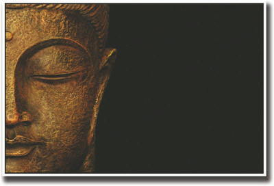 Aabhaas Buddha Wall Poster Fine Art Print(12 inch X 18 inch, Rolled)