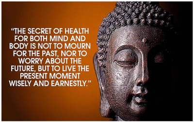 Aabhaas Buddha Wall Poster Fine Art Print(12 inch X 18 inch, Rolled)