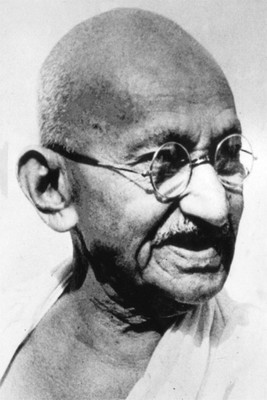 Aabhaas Mahatma Gandhi Wall Poster Fine Art Print(12 inch X 18 inch, Rolled)