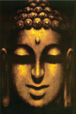 Aabhaas Buddha Wall Poster Fine Art Print(12 inch X 18 inch, Rolled)