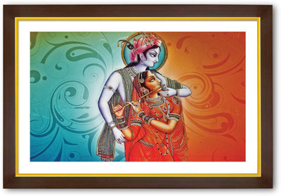 Aabhaas Radha Krishna Wall Poster Fine Art Print(12 inch X 18 inch, Rolled)
