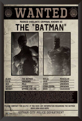 Aabhaas Batman Arkham Origins Wall Poster Fine Art Print(12 inch X 18 inch, Rolled)
Aabhaas Batman Arkham Origins Wall Poster Fine Art Print(12 inch X 18 inch, Rolled)