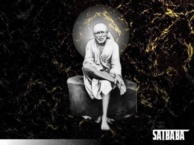 Aabhaas Sai Baba Wall Poster Fine Art Print(12 inch X 18 inch, Rolled)
