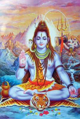 Aabhaas Shiva Wall Poster Fine Art Print(12 inch X 18 inch, Rolled)