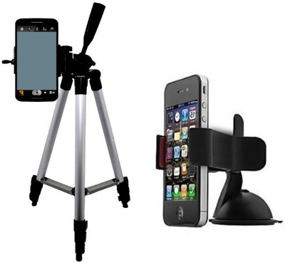 BUY SURETY Best Collection Tripod-3110 Portable Adjustable Tripod with Mobile Holder Mount Aluminum Lightweight Camera Stand Mobile Stand Selfie Stand With Three-Dimensional Head & Quick Release Plate For all smartphone with Universal Car Mobile Holder Tr
BUY SURETY Best Collection Tripod-3110 Portable Adjustable Tripod with Mobile Holder Mount Aluminum Lightweight Camera Stand Mobile Stand Selfie Stand With Three-Dimensional Head & Quick Release Plate For all smartphone with Universal Car Mobile Holder Tr