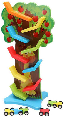 Emob Wooden Fruit Tree Sliding Vertical Track Set Toy with 3 Gliding Cars and Stand(Multicolor)
Emob Wooden Fruit Tree Sliding Vertical Track Set Toy with 3 Gliding Cars and Stand(Multicolor)