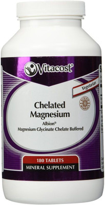 Vitacost Chelated Magnesium - Albion Magnesium Glycinate Chelate Buffered -- 180 Tablets(180 No)
Vitacost Chelated Magnesium - Albion Magnesium Glycinate Chelate Buffered -- 180 Tablets(180 No)