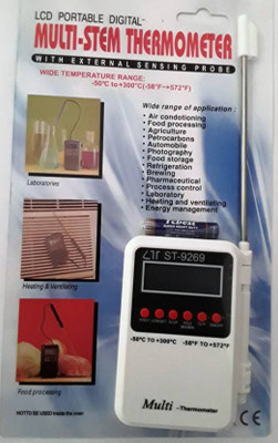 Tools Centre Multi Stem Thermometer With External Sensing Probe Aquarium Thermometer
Tools Centre Multi Stem Thermometer With External Sensing Probe Aquarium Thermometer