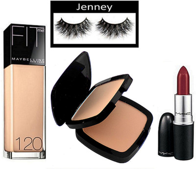 jenney Eyelashes, Foundation, Two Way Compact, Matte Finish Long Lasting Lipstick(Set of 4)
jenney Eyelashes, Foundation, Two Way Compact, Matte Finish Long Lasting Lipstick(Set of 4)