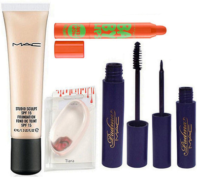 tiara Silicon Puff, Studio sculpt Foundation, Eyeliner & Mascara, New Baby lips orange lip balm(Set of 5)
tiara Silicon Puff, Studio sculpt Foundation, Eyeliner & Mascara, New Baby lips orange lip balm(Set of 5)