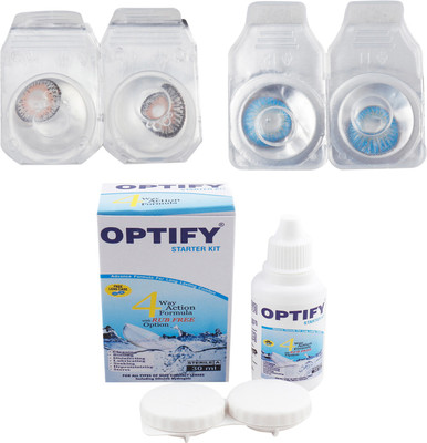 Optify Combo Pack Monthly Color Contact Lens (Zero Power, Grey-Aquablue, Pack of 2) Monthly Contact Lens(1, Grey-Aquablue, Pack of 2)
Optify Combo Pack Monthly Color Contact Lens (Zero Power, Grey-Aquablue, Pack of 2) Monthly Contact Lens(1, Grey-Aquablue, Pack of 2)
