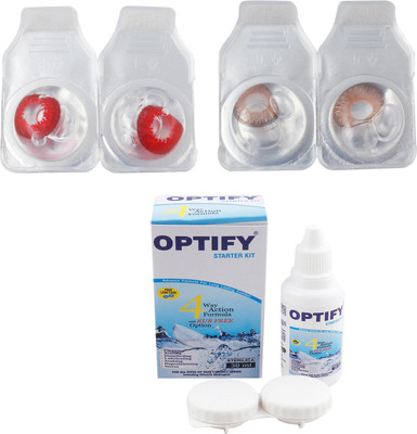 Optify Combo Pack Monthly Color Contact Lens (OP-345-Red-Hazel-2) Monthly Contact Lens(1, Red-Hazel, Pack of 2)
Optify Combo Pack Monthly Color Contact Lens (OP-345-Red-Hazel-2) Monthly Contact Lens(1, Red-Hazel, Pack of 2)